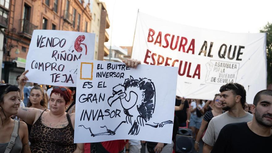 VÍDEO | Así ha sido la manifestación por la vivienda en Sevilla