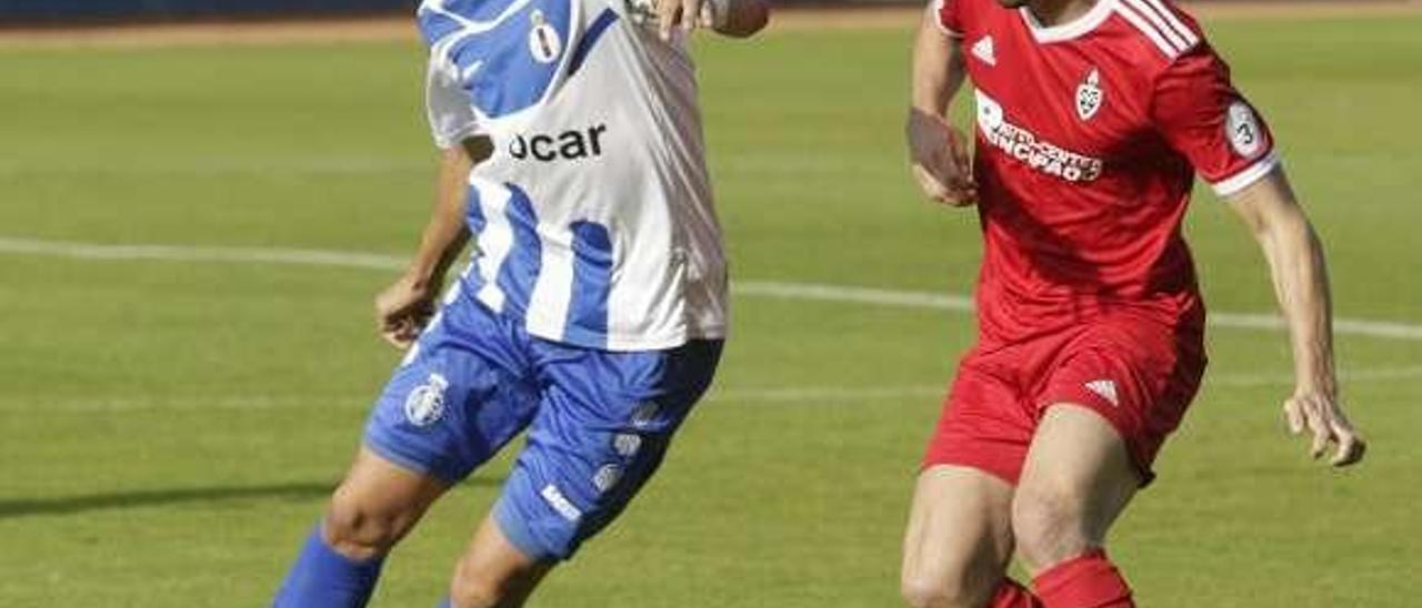 Nico Pandiani, en el duelo contra el Covadonga.