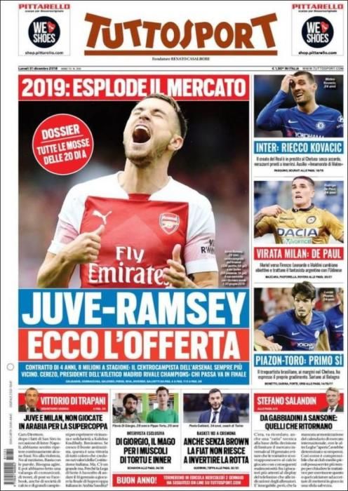 Portadas deportivas de este 31 de diciembre