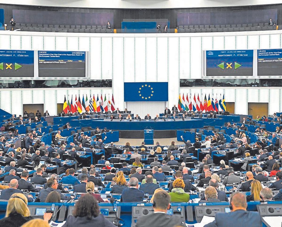 Pleno del Parlamento Europeo.