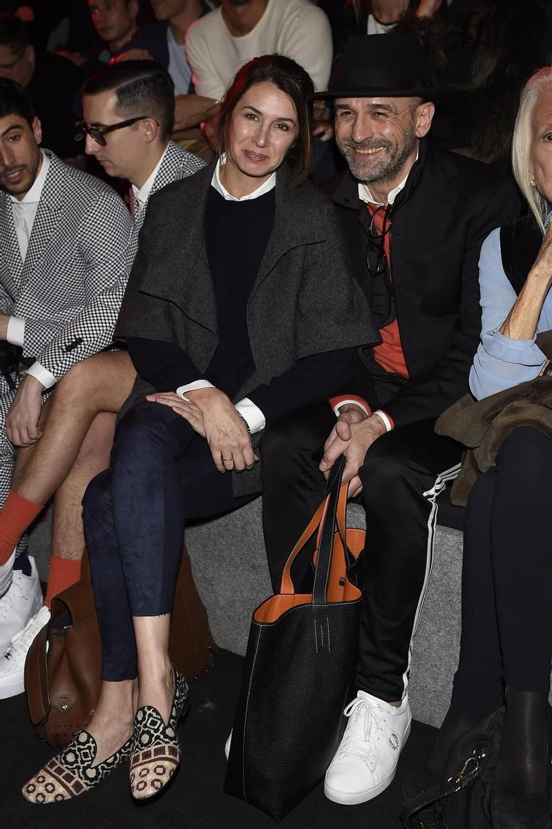 Ana Siñeriz en el front row de Juanjo Oliva otoño-invierno 2016/17