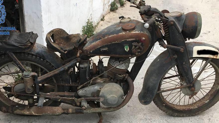 Moto robada de la I Guerra Mundial