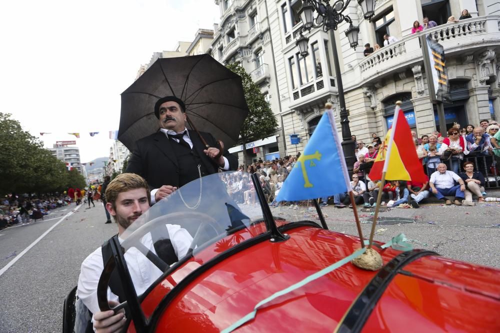 Desfile del Día de América en Asturias dentro de las fiestas de San Mateo de Oviedo