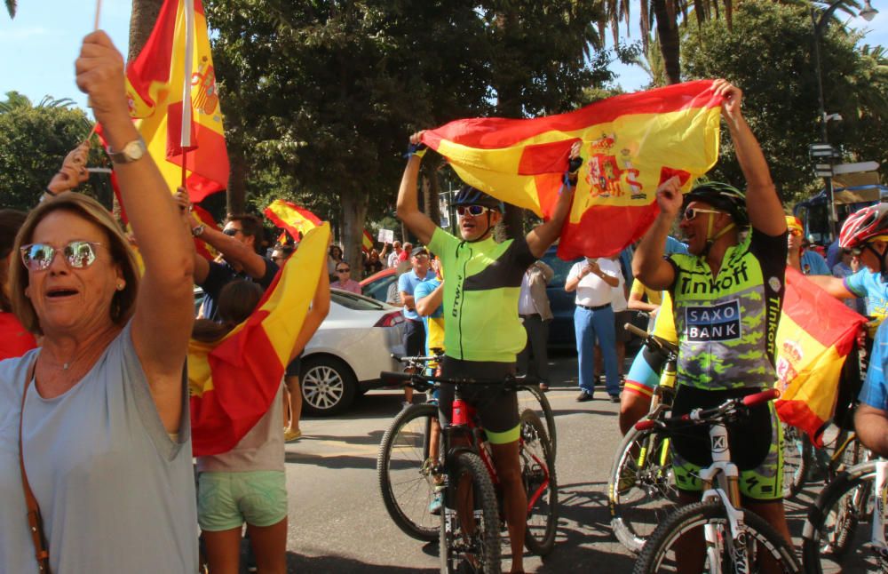 Cientos de malagueños protesta por el referéndum