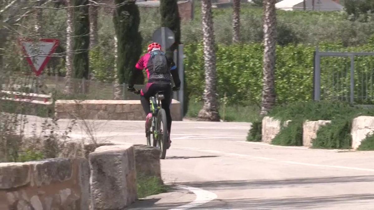 La carretera de Polinyà del Xúquer (Valencia) donde un ciclista ha muerto tras ser picado por una abeja.