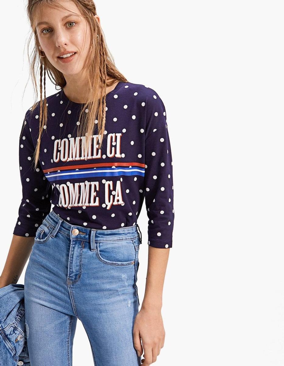 Camiseta 'COMME CI, COME ÇA' de Stradivarius