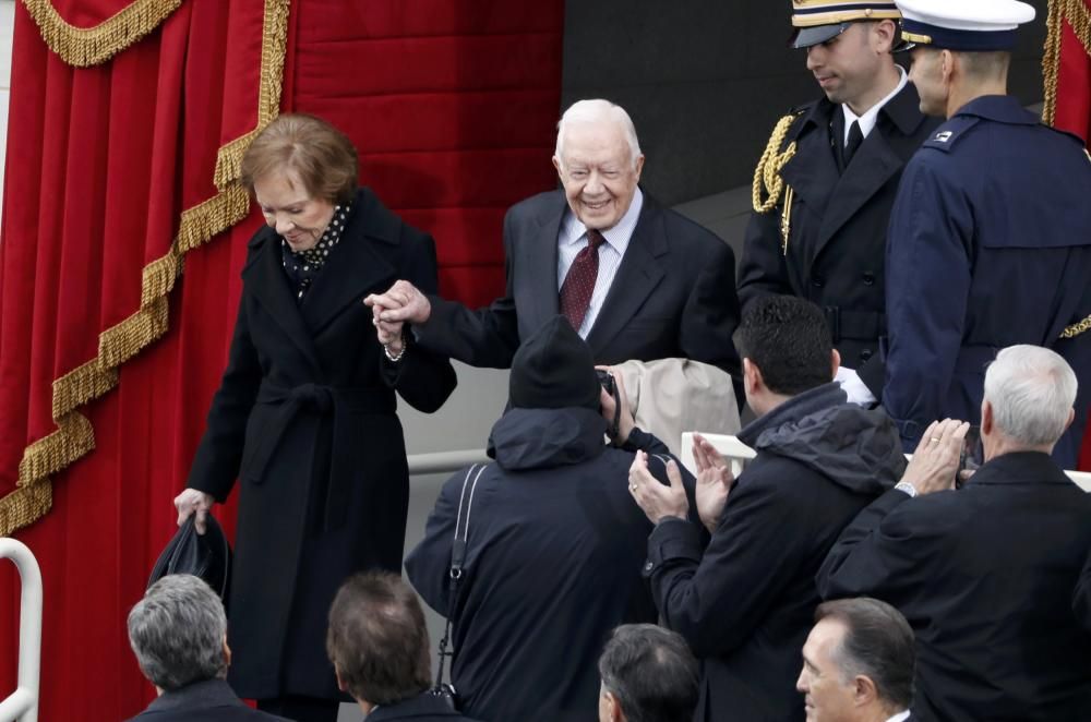 Jimmy and Rosalynn Carter attend the ...