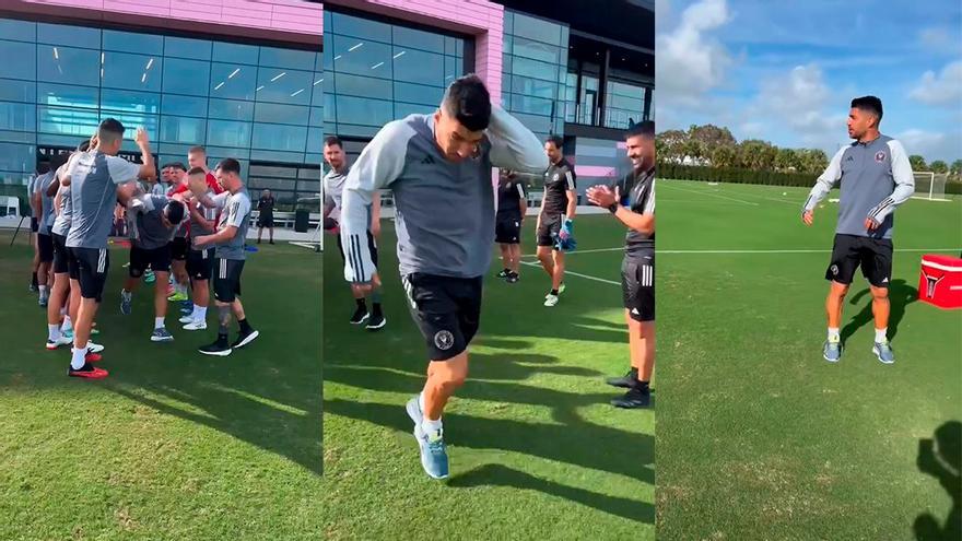 ¡Ojo al 'collejón' de Messi a Suárez por su cumpleaños! El uruguayo le respondió con un '"bobo"