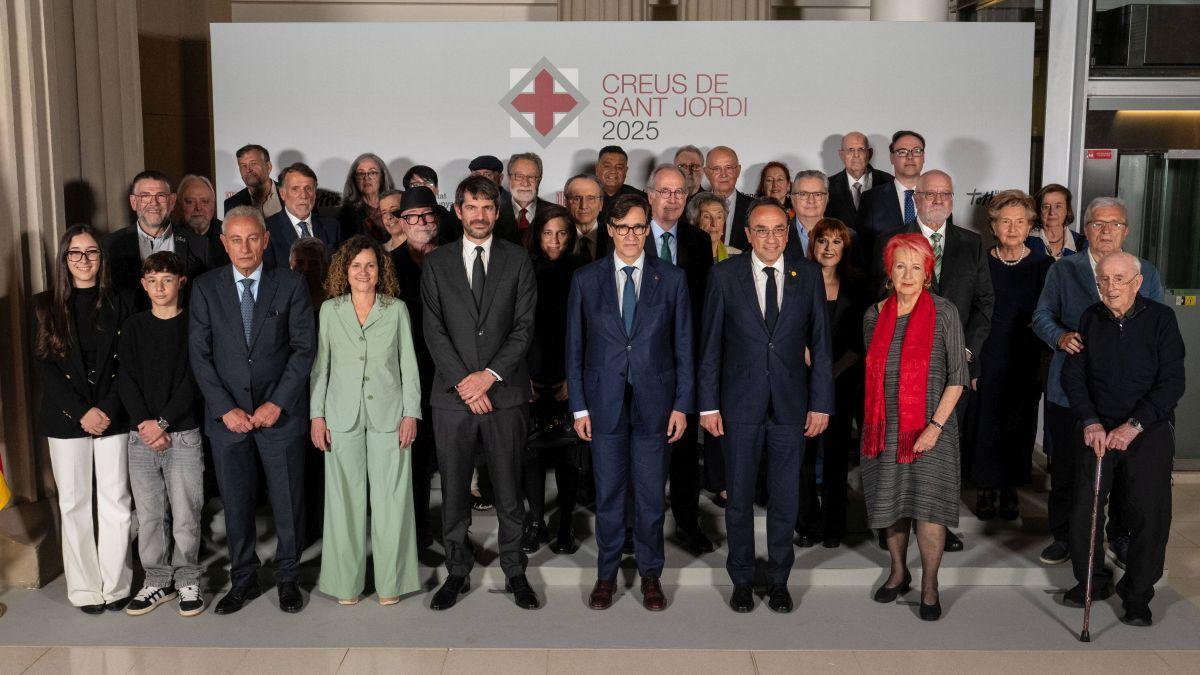 Entrega de les Creus de Sant Jordi en el Museu Nacional dArt de Catalunya