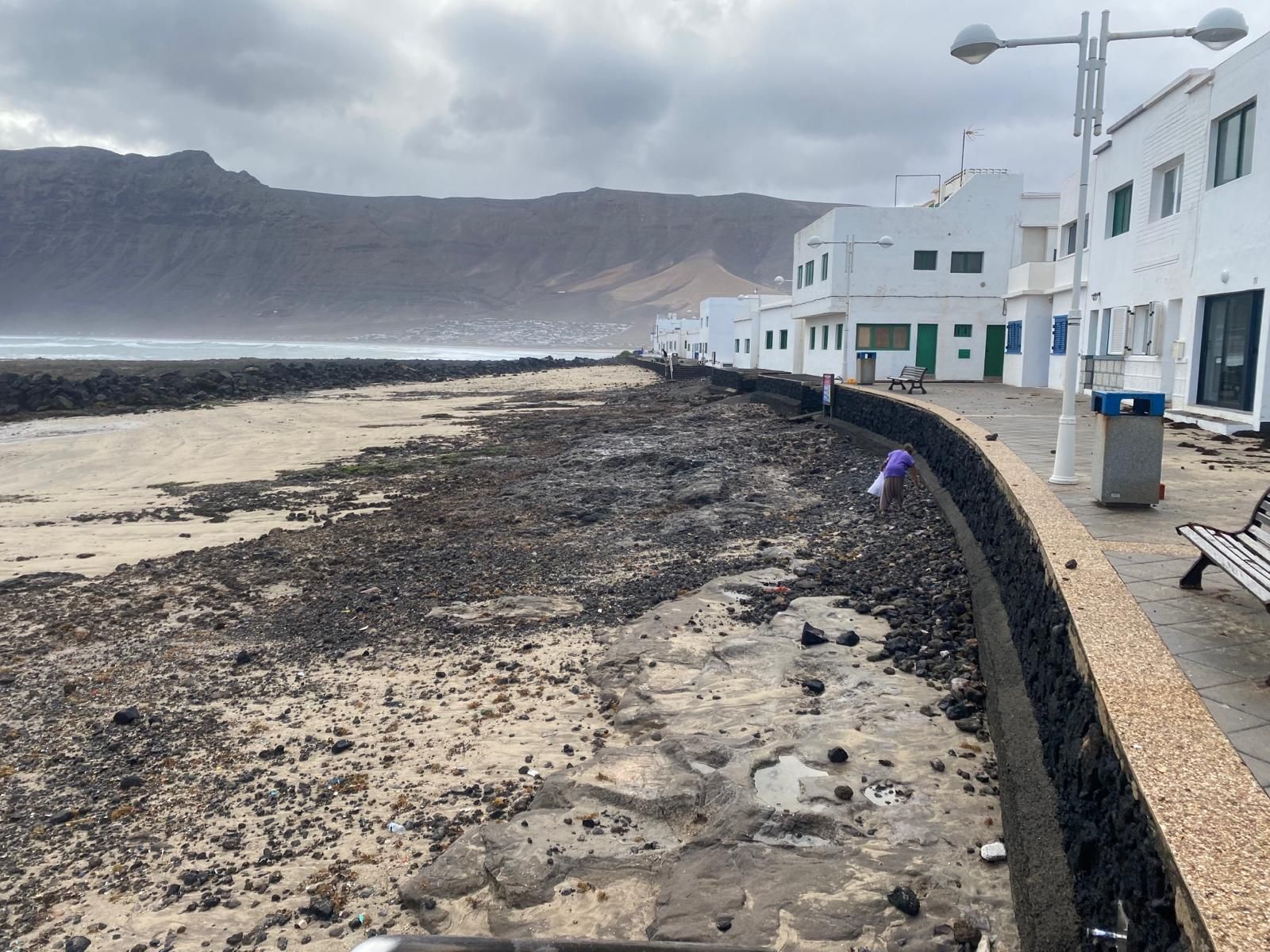 Temporal de mar en Caleta de Famara