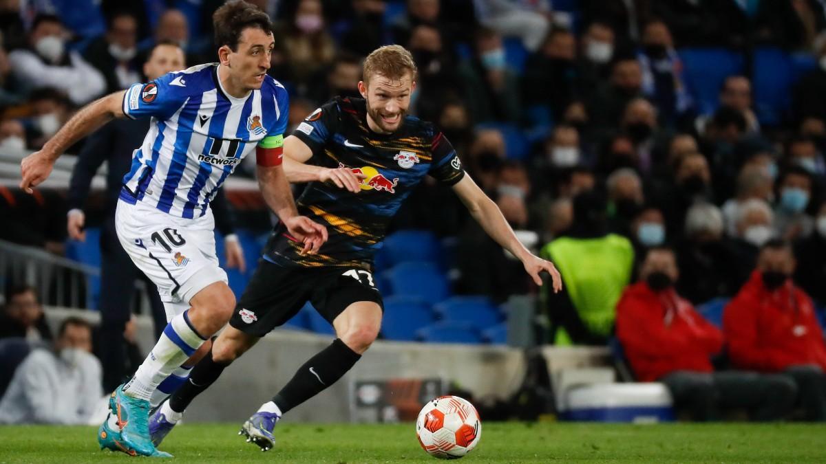 Resumen, goles y highlights del FC Real Sociedad 1 - 3 Leipzig del play off de la Europa League