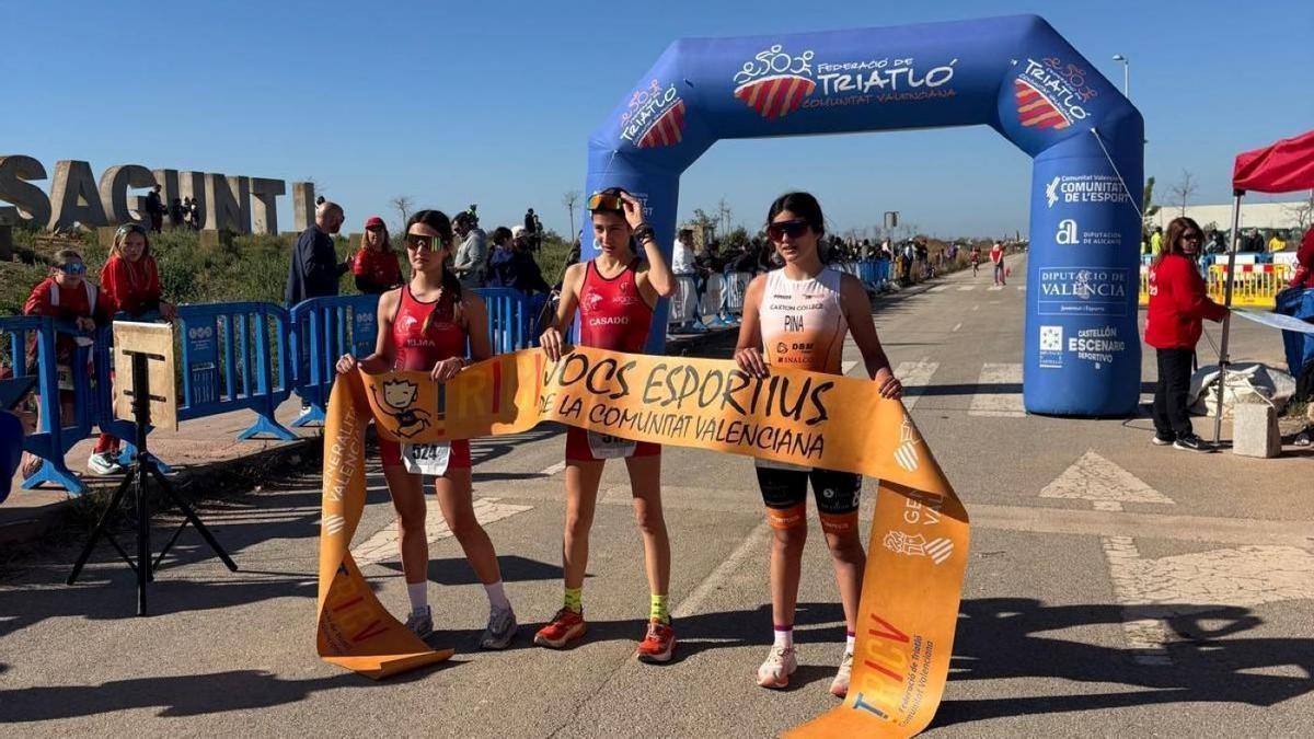 Las mejores imágenes del Duatlón Escolar Parc Sagunt.