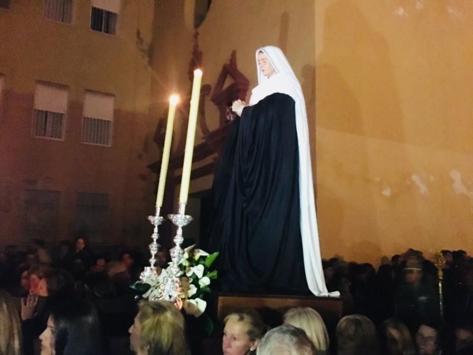 Traslado de la Virgen de la Soledad.