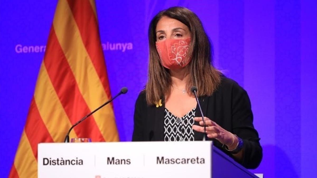 La portavoz del Govern  Meritxell Budo