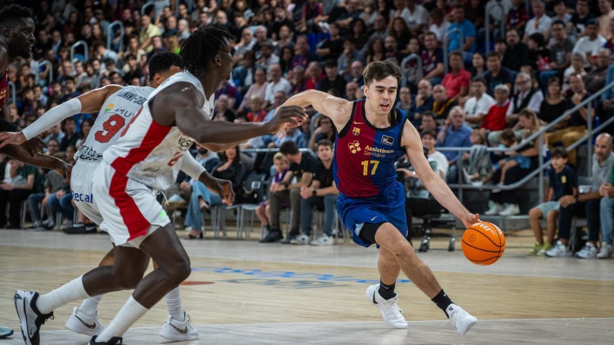 Juan Núñez anotó ocho puntos en la derrota del Barça ante Baskonia