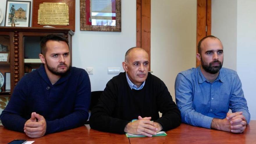 Los concejales Xisco Duarte, Pere Mestre y Jaume Monserrat.