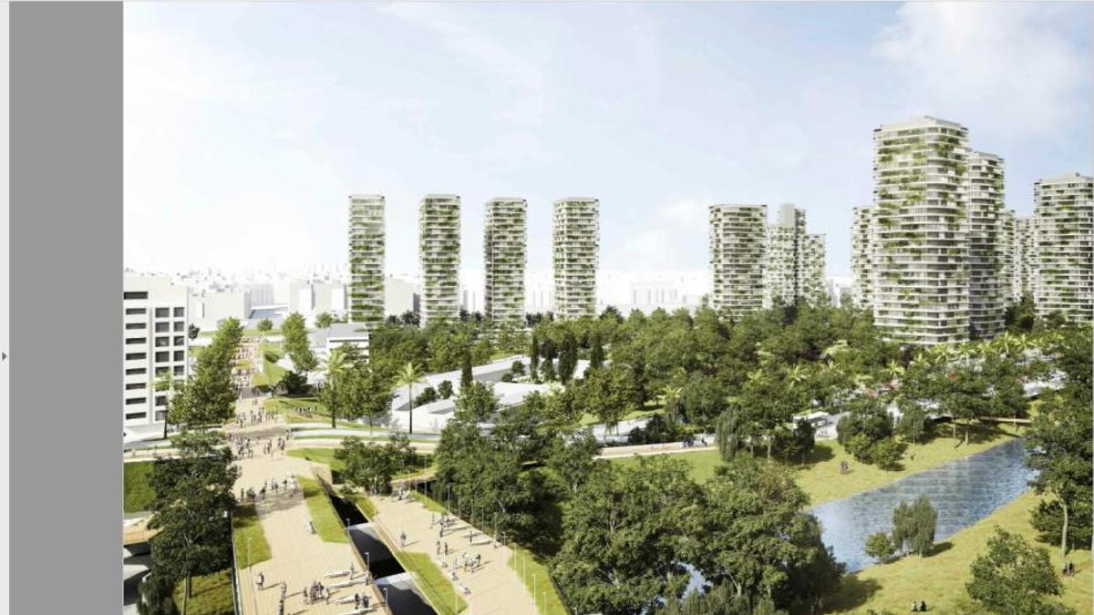 Recreación de cómo quedará la zona con el nuevo PAI del Grau.