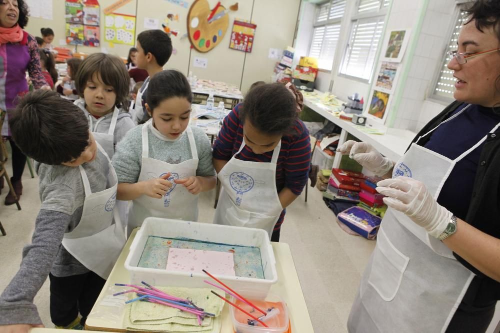 Actividad con motivo del Día del Agua en el colegio público Río Piles