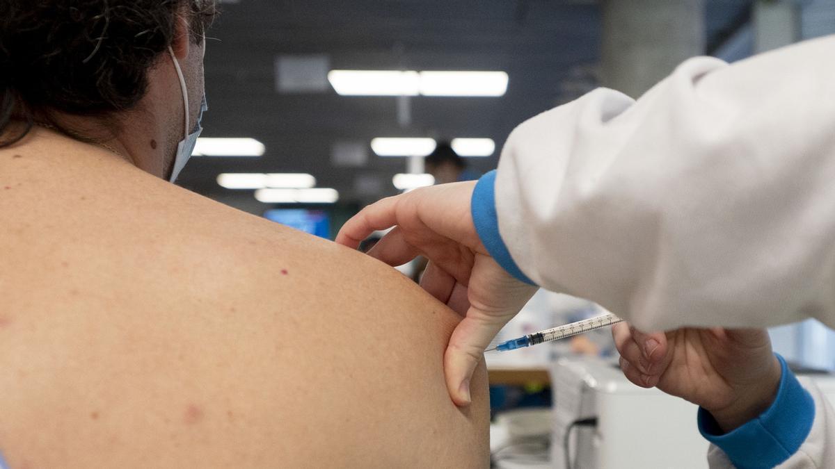 Vacunación en el WiZink Center de Madrid, el pasado 20 de enero.