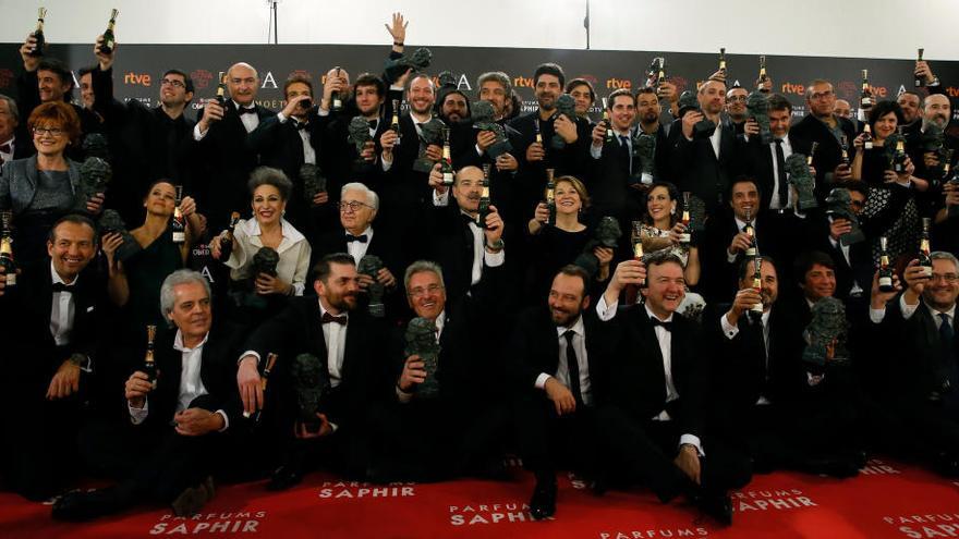 Foto de los premiados en la 30 edición de los Premios Goya