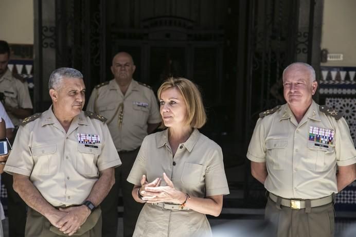 19/07/2017  EJERCITO DEFENSA   visita de la ministra de defensa María Dolores de Cospedal  a la capitanía  de canarias