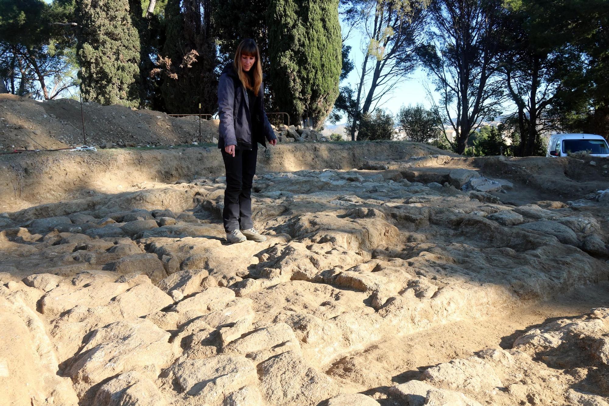 Les restes de l'antiga vil·la romana del Collet de Sant Antoni de Calonge