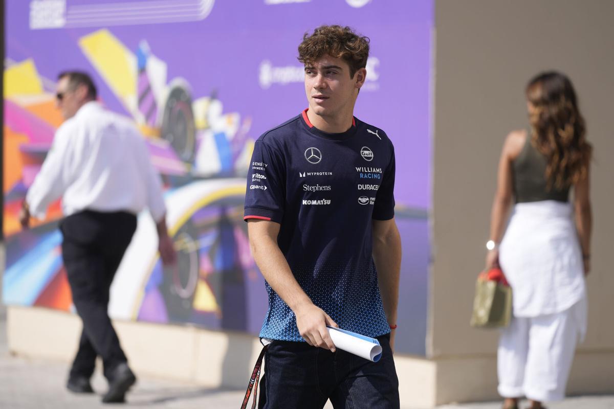 Franco Colapinto, en Abu Dhabi