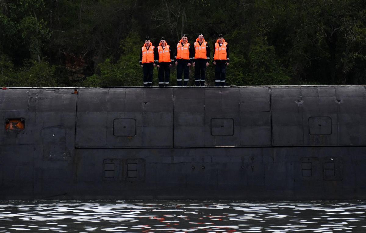 Llegan a La Habana una fragata y un submarino nuclear rusos