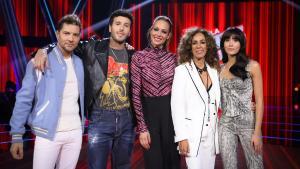 David Bisbal, Sebastián Yatra, Eva González, Rosario Flores y Aitana.