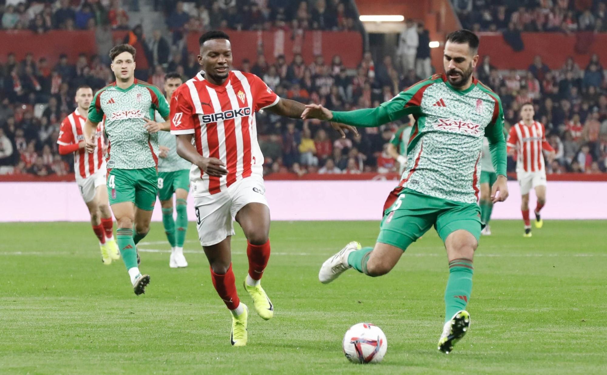 Así fue el partido Sporting-Granada, en imágenes