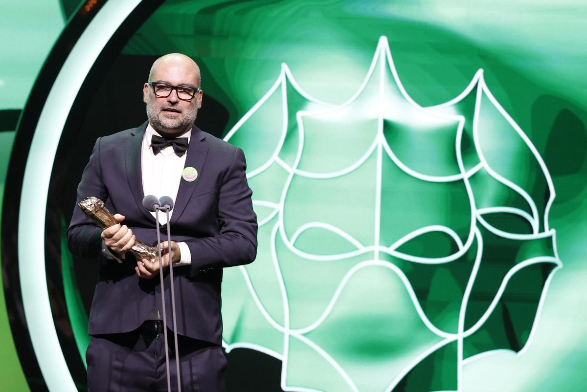 Ganadores de los Premis Gaudí 2026. Oriol Maymó recibe el premio a la Mejor Dirección de Producción por 'Sirat' Ganadores de los Premis Gaudí 2026. Oriol Maymó recibe el premio a la Mejor Dirección de Producción por 'Sirat'