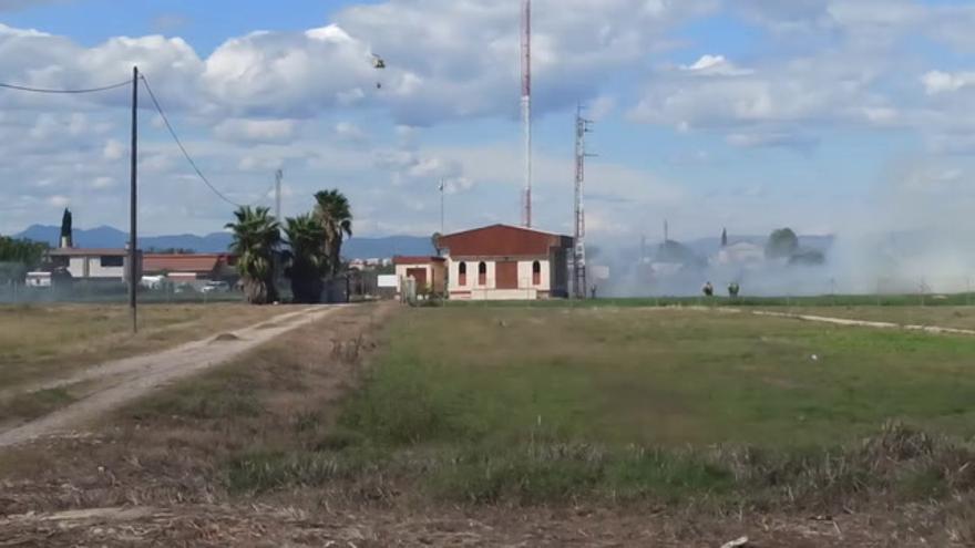 Incendio cultivo abandonado Almassora