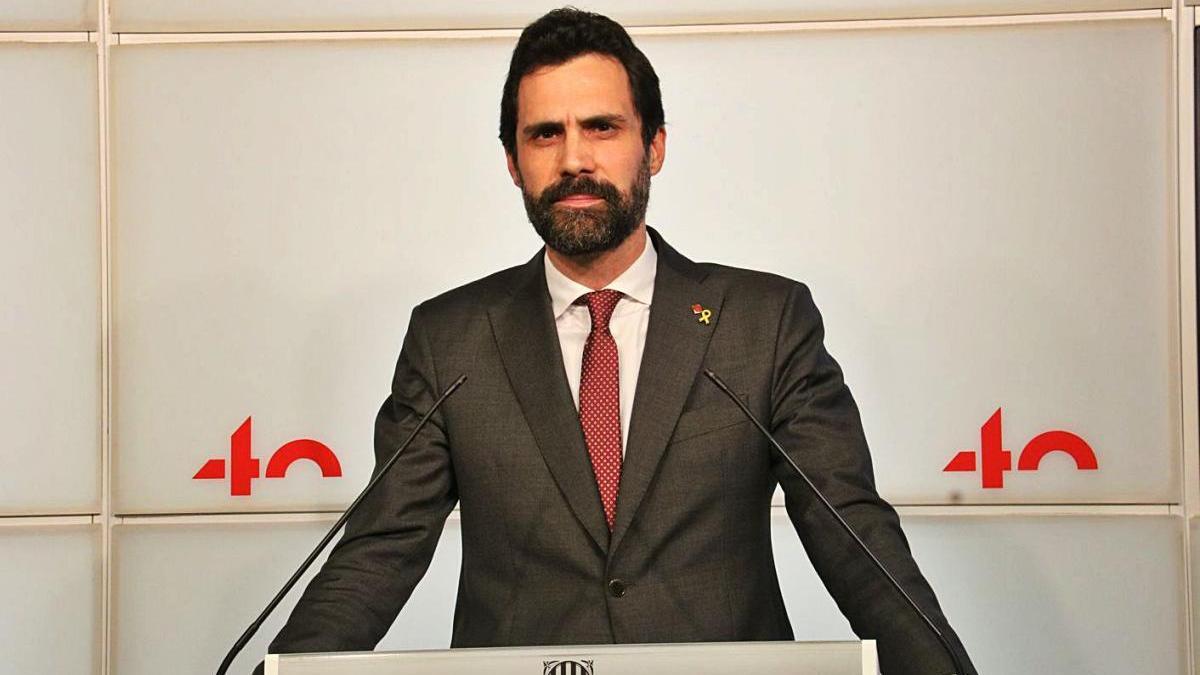 El president del Parlament, Roger Torrent