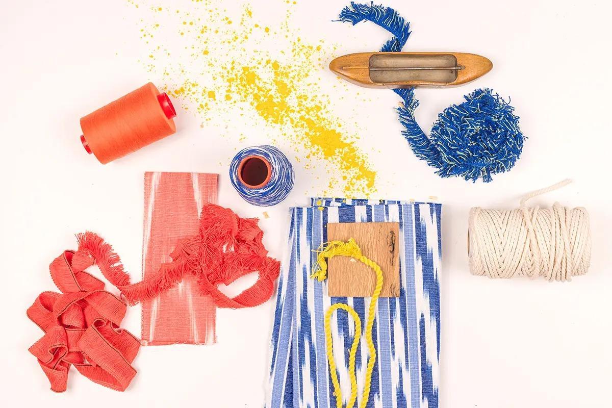 Die Weberei Teixits Vicens stellt die berühmten mallorquinischen „Llengües“-Stoffe her.