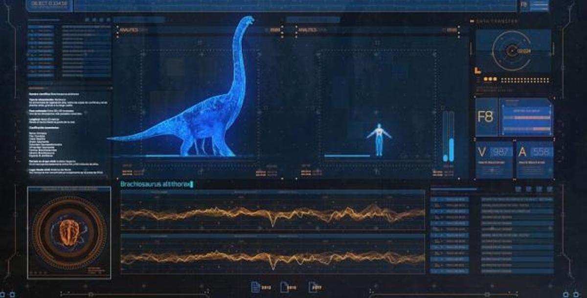 Esta muestra permite recorrer sus hábitats tal y como eran: exuberantes, brutales, e impresionantes