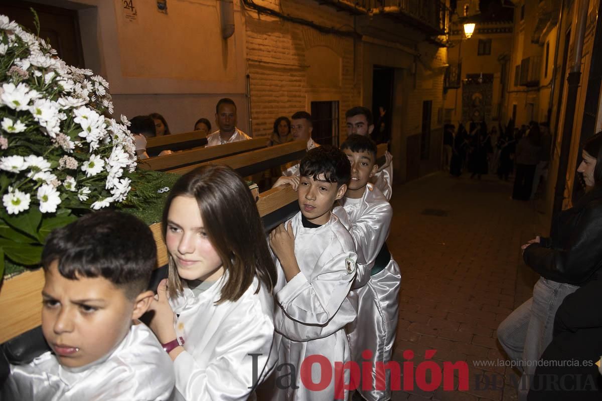 Los niños toman las calles de Caravaca en la procesión de Lunes Santo