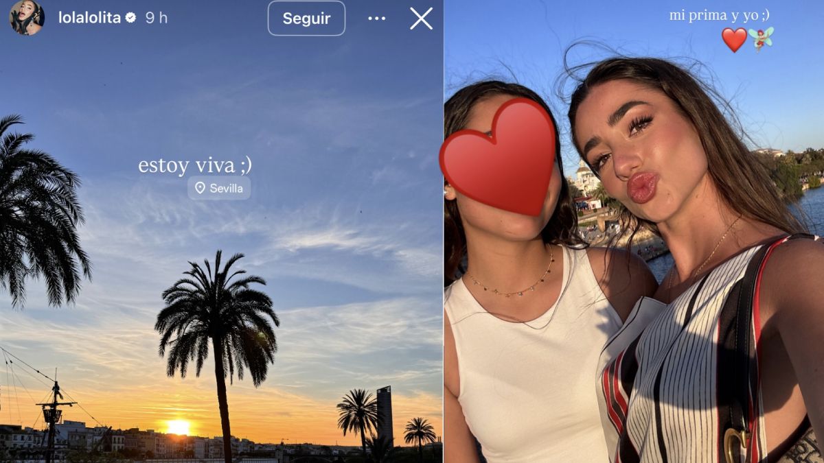 Lola Lolita en Sevilla, supuestamente con su prima
