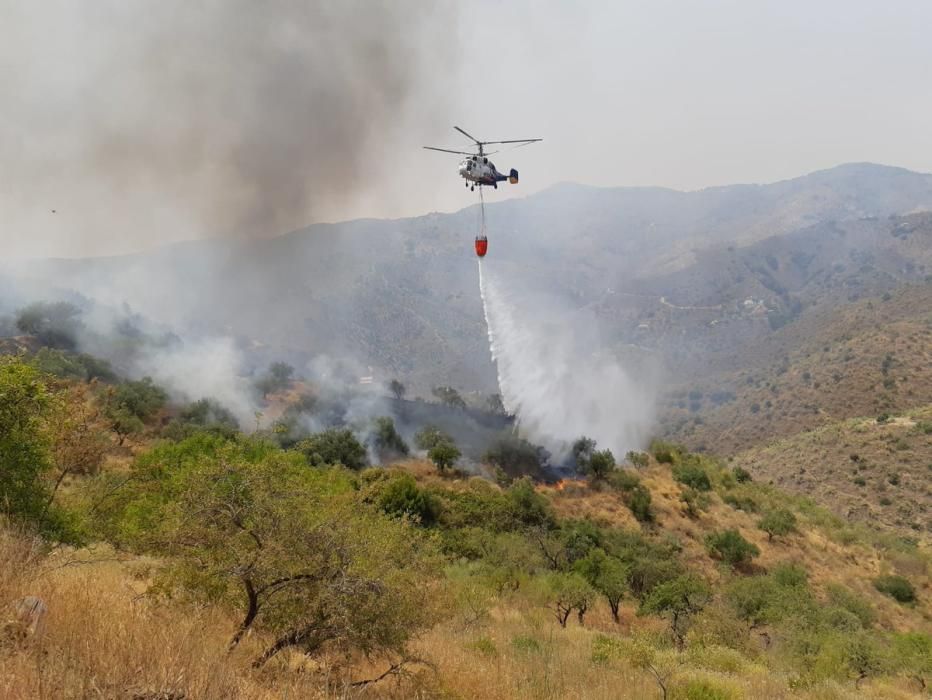 Incendio en los Montes de Málaga