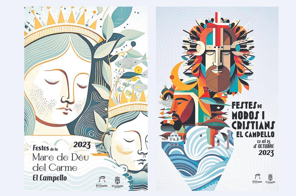 Los carteles ganadores y los miembros del jurado de los concursos. | LA CRÓNICA