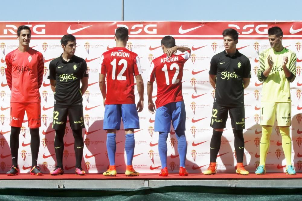 Presentación de la nueva equipación del Sporting para la temporada 2016/2017