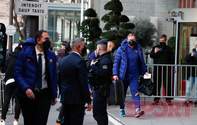 El FC Barcelona se encuentra en París y se aloja en el Pullmann Paris Tour Eiffel para la disputa del partido de Champions League contra el París Saint Germain.