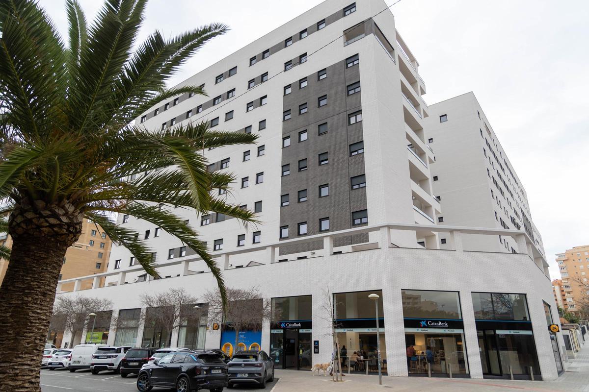 Una imagen la polémica urbanización de Les Naus de vivienda protegida en Alicante