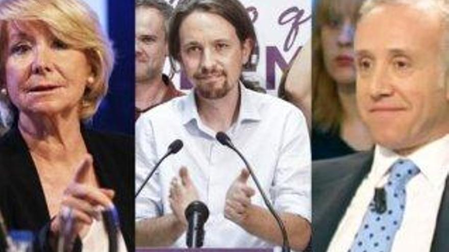 Aguirre, Iglesias y Eduardo Inda.