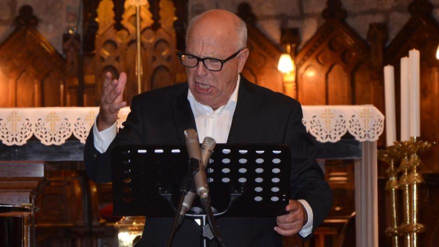 Joaquín Pixán en la basílica de Covadonga