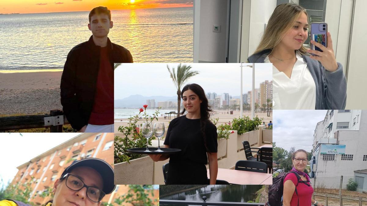 Emilio, Viktoria, Aitana, Amparo e Inmaculada están entre las personas que no se van de viaje por placer en vacaciones o que prefieren modelos alternativos