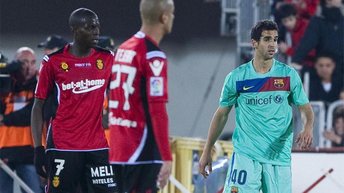 Montoya debutó hoy hace cuatro años, en un Mallorca-Barça (0-3)