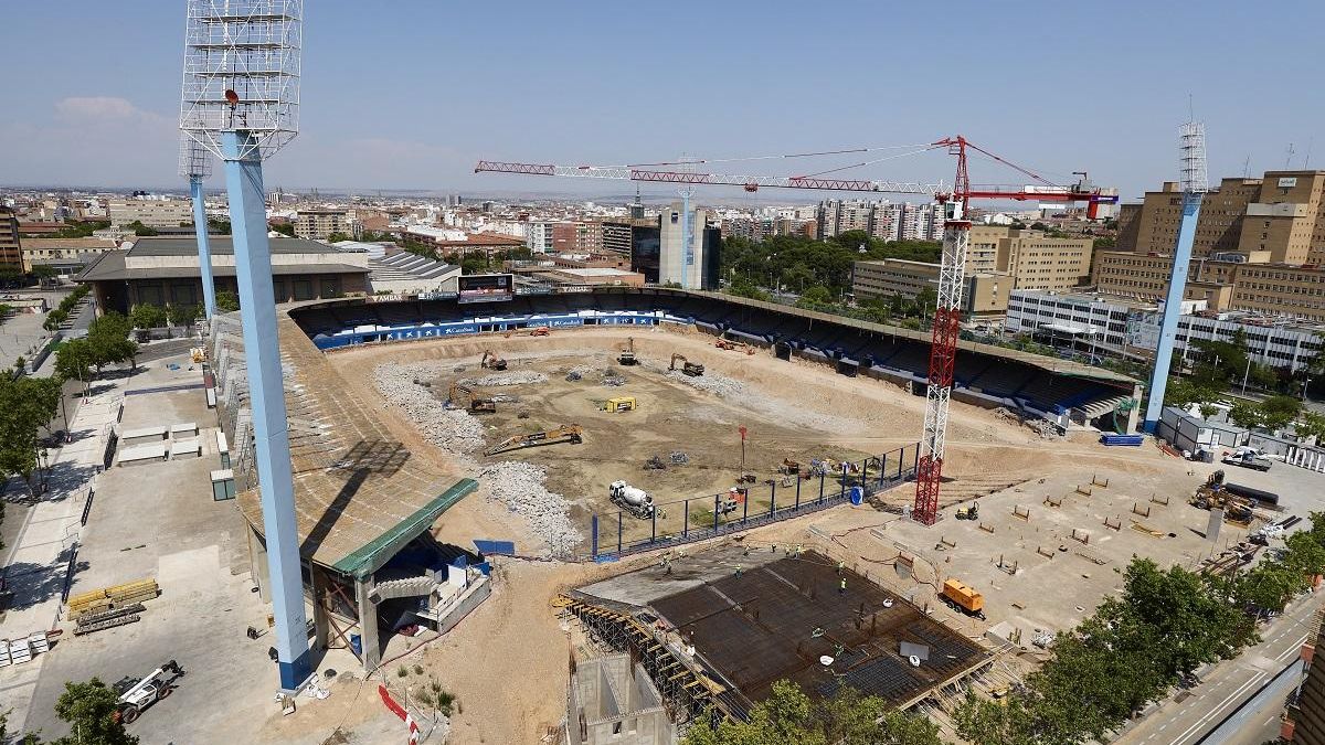 Así está La Romareda en julio de 2025