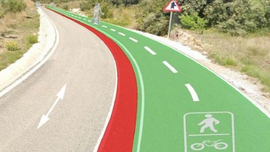 La antigua carretera CV-611 será una vía ciclopeatonal entre Benigànim y la Pobla del Duc