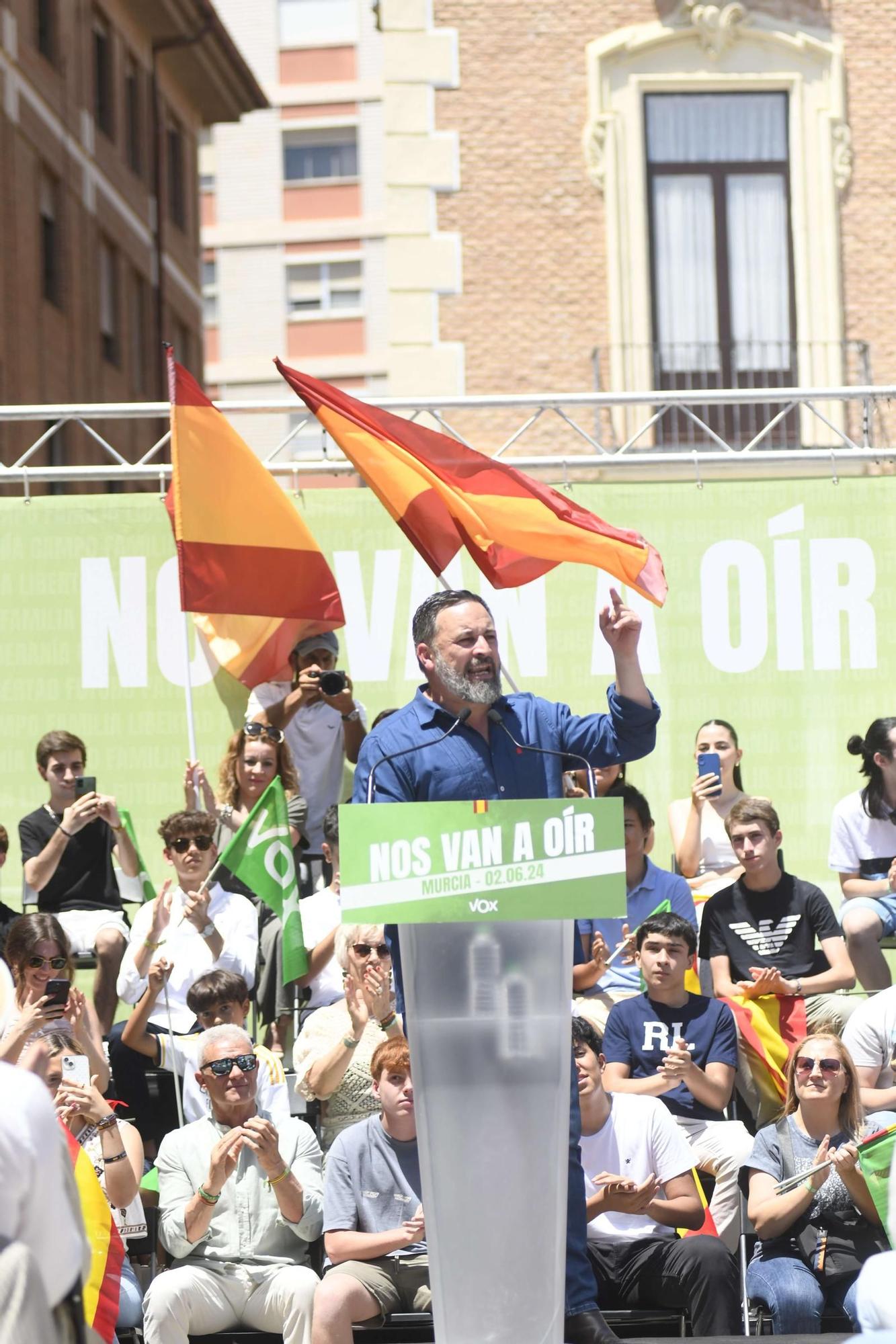 Acto de Santiago Abascal y Jorge Buxadé en Murcia