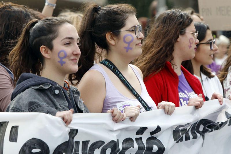 Manifestación de los estudiantes en Valencia contra el pin parental